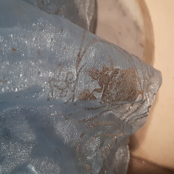 Disney Cinderella Light Blue and Silver Princess Dress With Matching Tiara - Picture 4 of 9